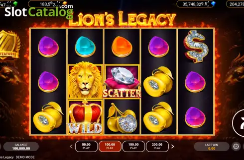 Скрин2. Lion's Legacy слот