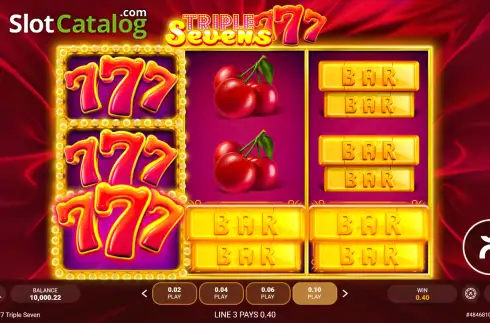 Скрин3. Triple Sevens слот