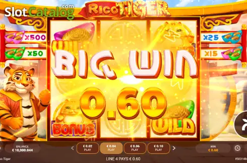 Скрин3. Rico Tiger слот