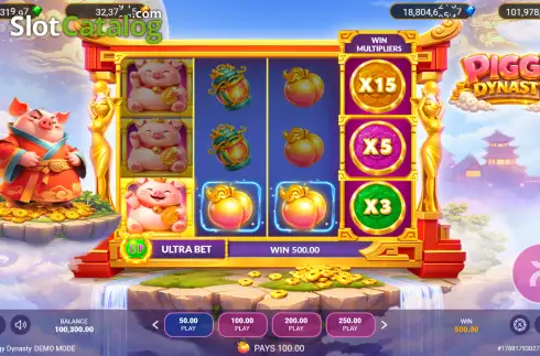 Скрин3. Piggy Dynasty слот