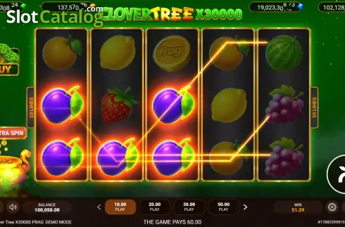 Скрин3. Clover Tree x30000 слот