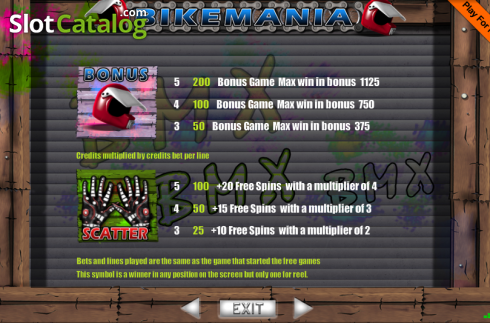 Скрин6. Bike Mania слот