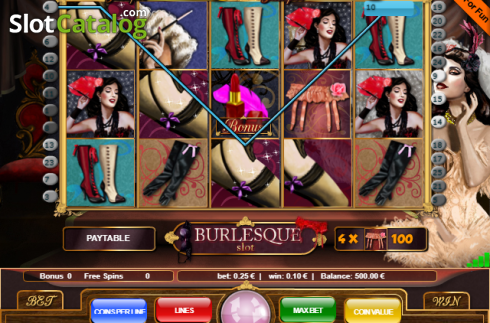 Скрин3. Burlesque (Portmaso Gaming) слот