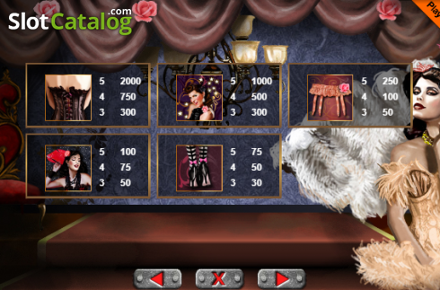 Скрин7. Burlesque (Portmaso Gaming) слот