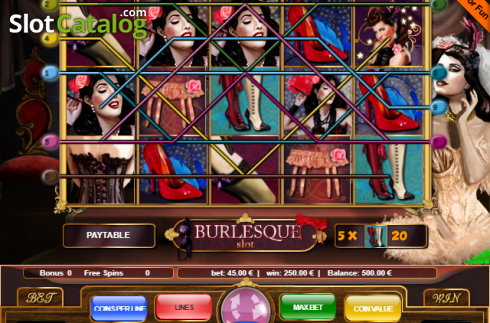 Скрин4. Burlesque (9) слот