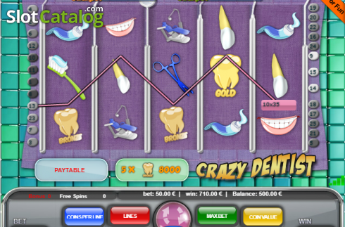 Скрин3. Crazy Dentist слот