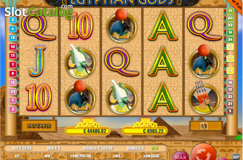 Скрин2. Egyptian Gods (Portomaso Gaming) слот