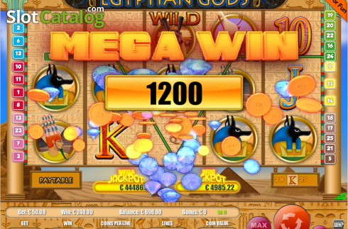 Скрин3. Egyptian Gods (Portomaso Gaming) слот