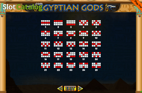 Скрин9. Egyptian Gods (Portomaso Gaming) слот