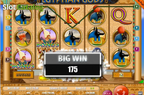 Скрин4. Egyptian Gods 9 (Portomaso Gaming) слот