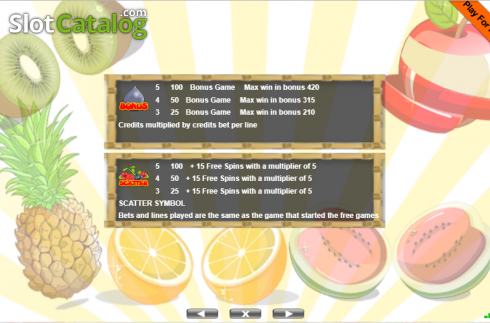 Скрин6. Fruit Shop (Portomaso) слот