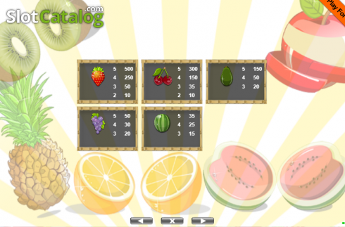 Скрин7. Fruit Shop (Portomaso) слот