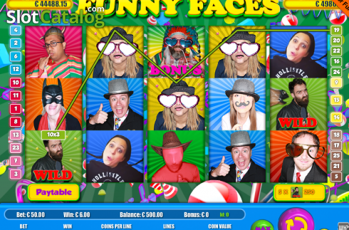 Скрин3. Funny Faces слот