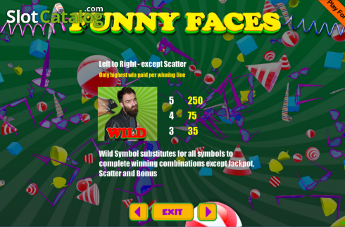 Скрин5. Funny Faces слот