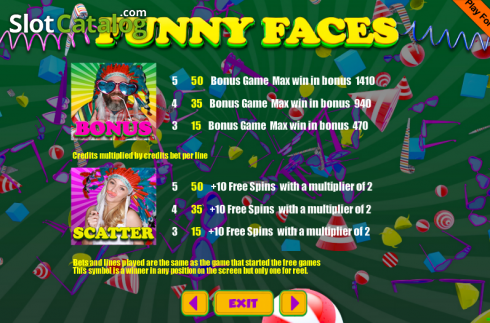 Скрин6. Funny Faces слот