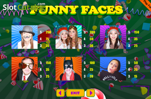 Скрин7. Funny Faces слот