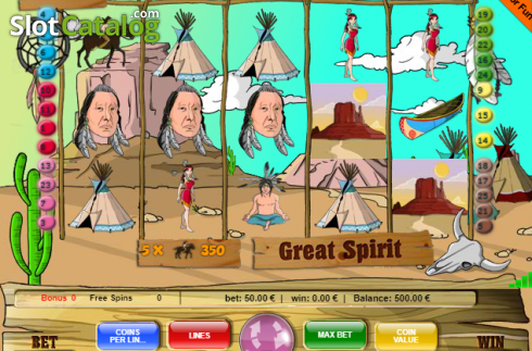 Скрин2. Great Spirit слот