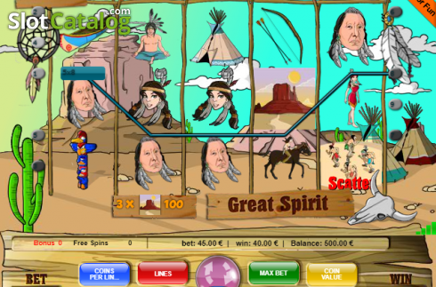 Скрин3. Great Spirit (9) слот