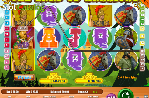Скрин3. Land Of Warriors слот
