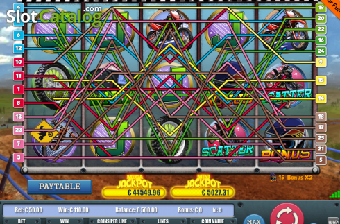 Скрин4. Monster of motocross слот