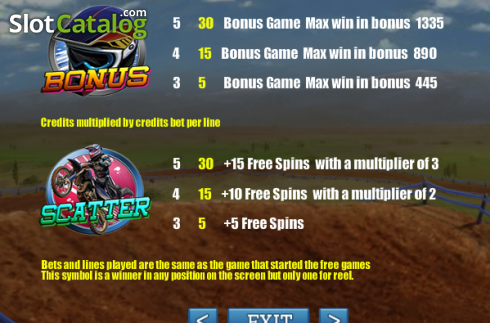 Скрин6. Monster of motocross слот
