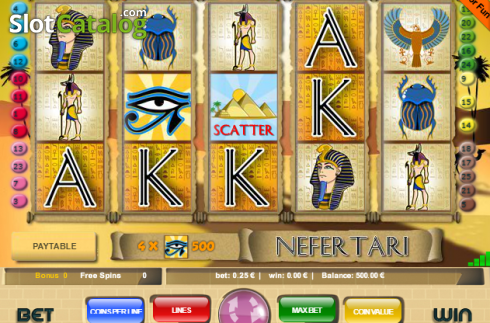 Скрин2. Nefertari слот