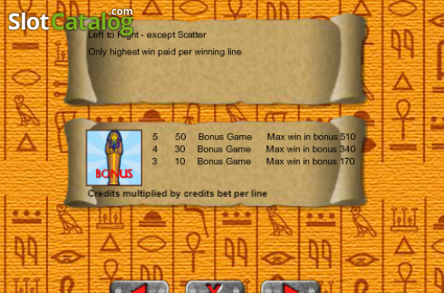 Скрин5. Nefertari слот