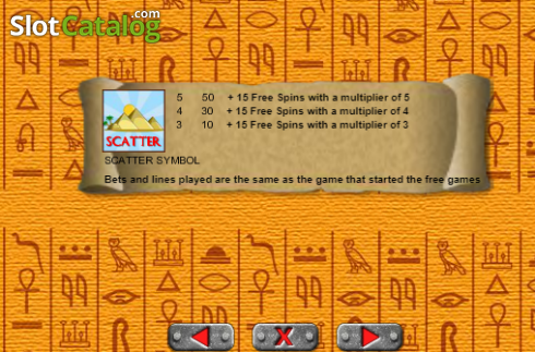 Скрин6. Nefertari слот
