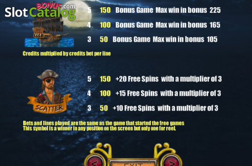 Скрин6. Pirates Night (9) слот