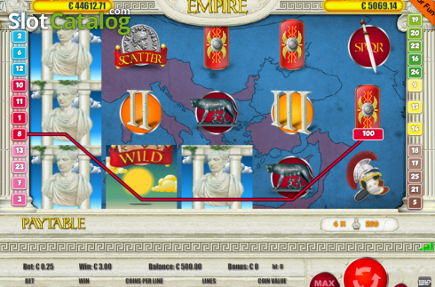 Скрин3. Roman Empire (Portomaso) слот