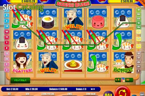 Скрин3. Sushi Booshi Mushi слот