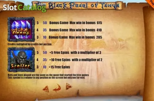Скрин6. The Black Pearl of Tanya слот