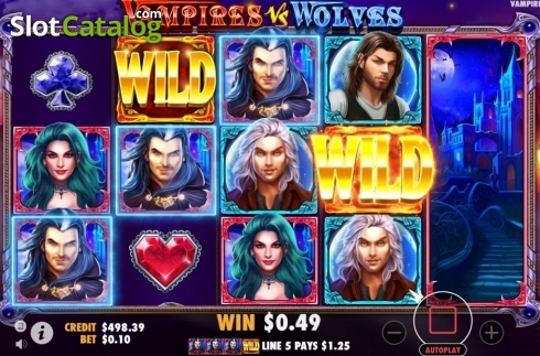 Скрин5. Vampires vs Wolves слот