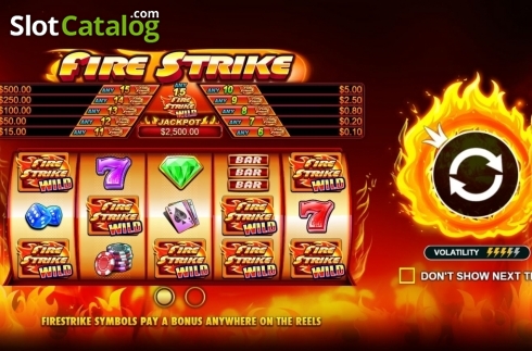 Скрин2. Fire Strike слот