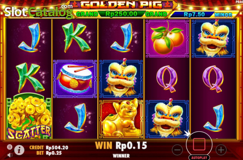 Скрин8. Golden Pig (Pragmatic Play) слот