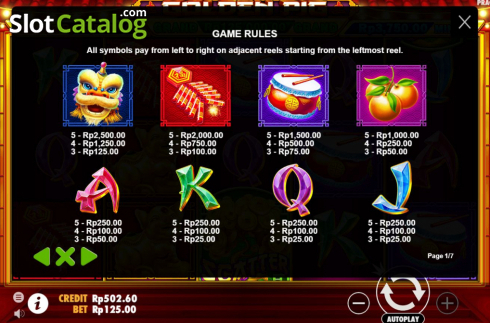 Скрин9. Golden Pig (Pragmatic Play) слот