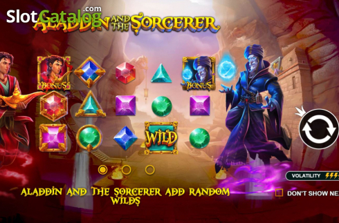 Скрин2. Aladdin and the Sorcerer слот