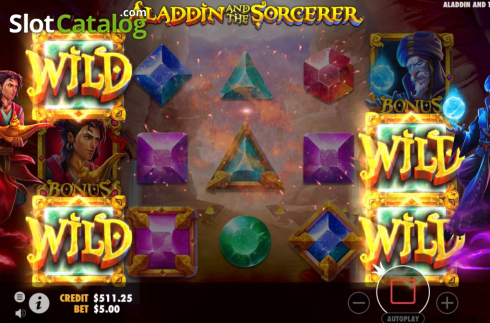 Скрин6. Aladdin and the Sorcerer слот