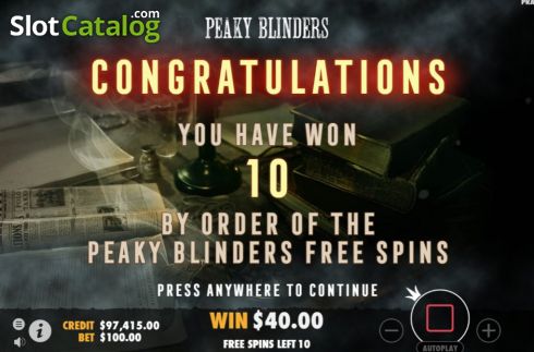 Скрин5. Peaky Blinders слот