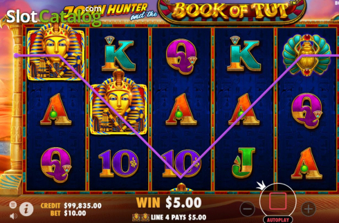 Скрин5. John Hunter And The Book Of Tut слот
