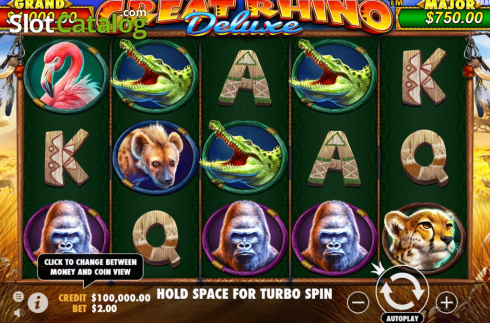 Скрин3. Great Rhino Deluxe слот