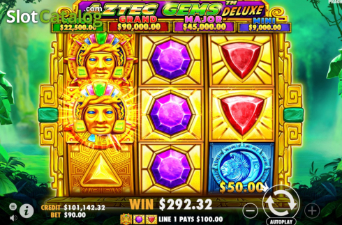 Скрин4. Aztec Gems Deluxe слот