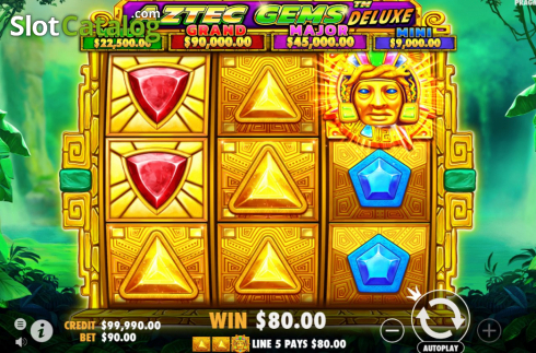 Скрин3. Aztec Gems Deluxe слот