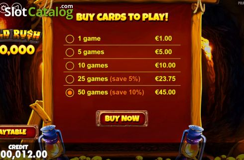 Скрин2. Gold Rush Scratchcard слот