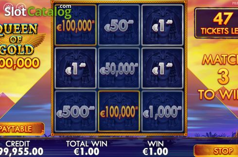 Скрин3. Queen of Gold Scratchcard слот