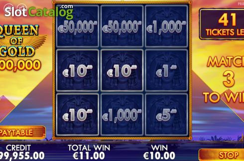 Скрин4. Queen of Gold Scratchcard слот