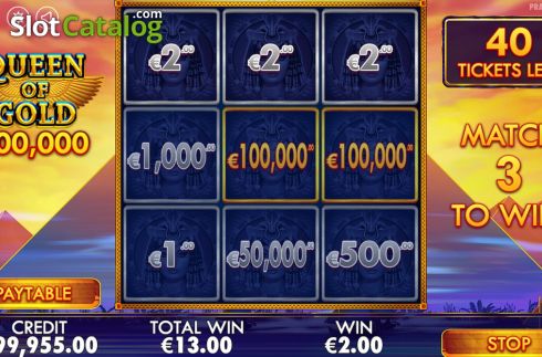 Скрин5. Queen of Gold Scratchcard слот