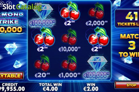 Скрин3. Diamond Strike Scratchcard слот