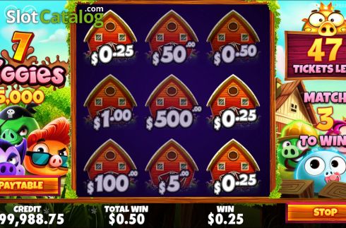 Скрин3. 7 Piggies Scratchcard слот
