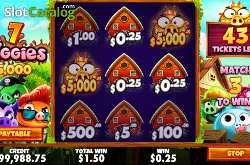Скрин4. 7 Piggies Scratchcard слот